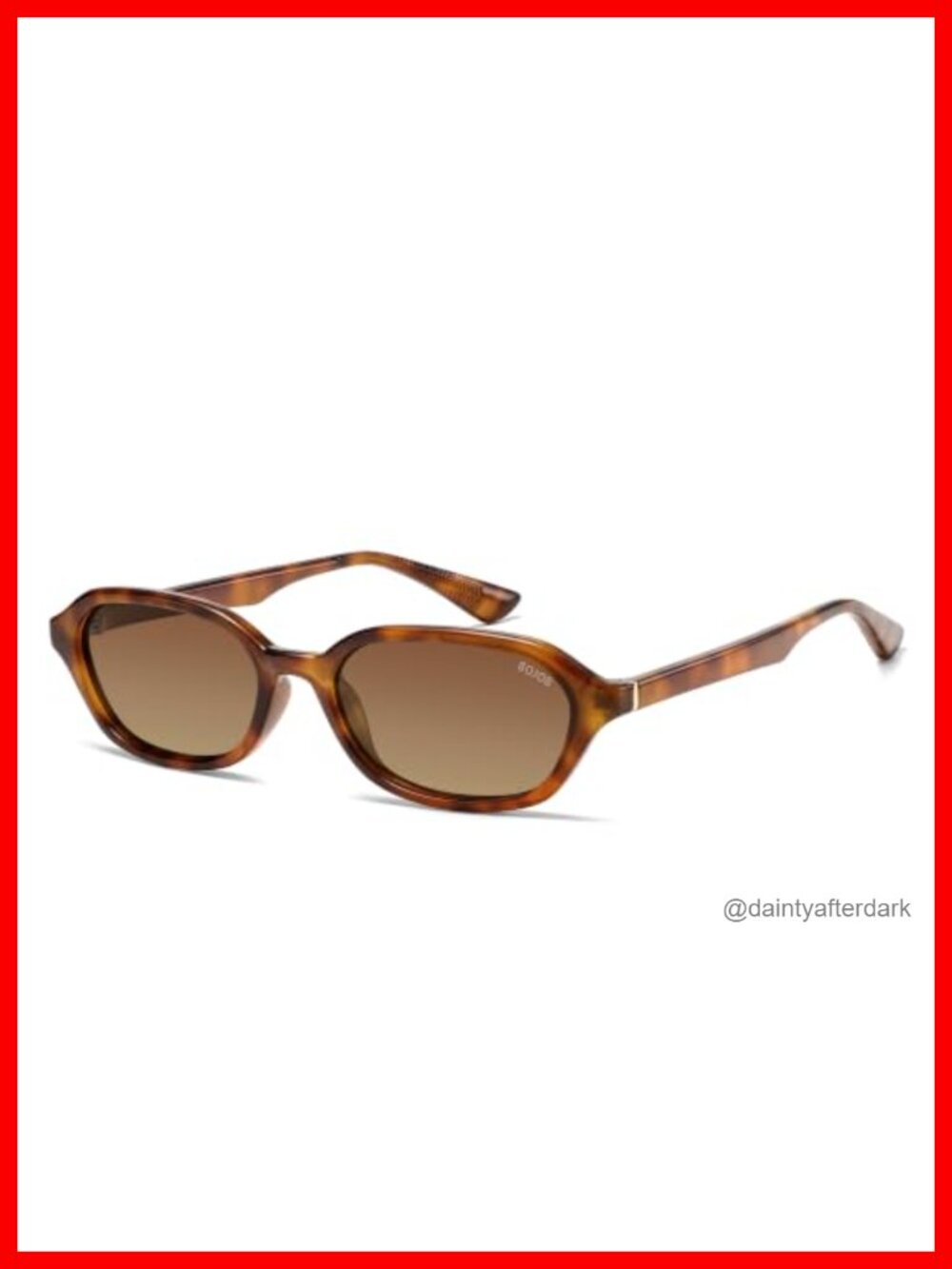 SOJOS Retro TR90 Polarized Rectangle Sunglasses UV400 Unisex Adult